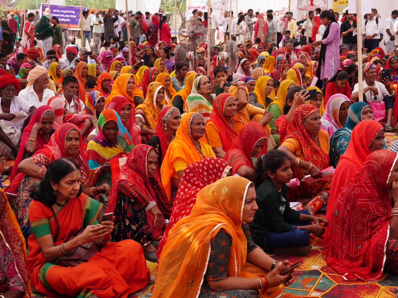 Candle march at Chang Gate, Beawar