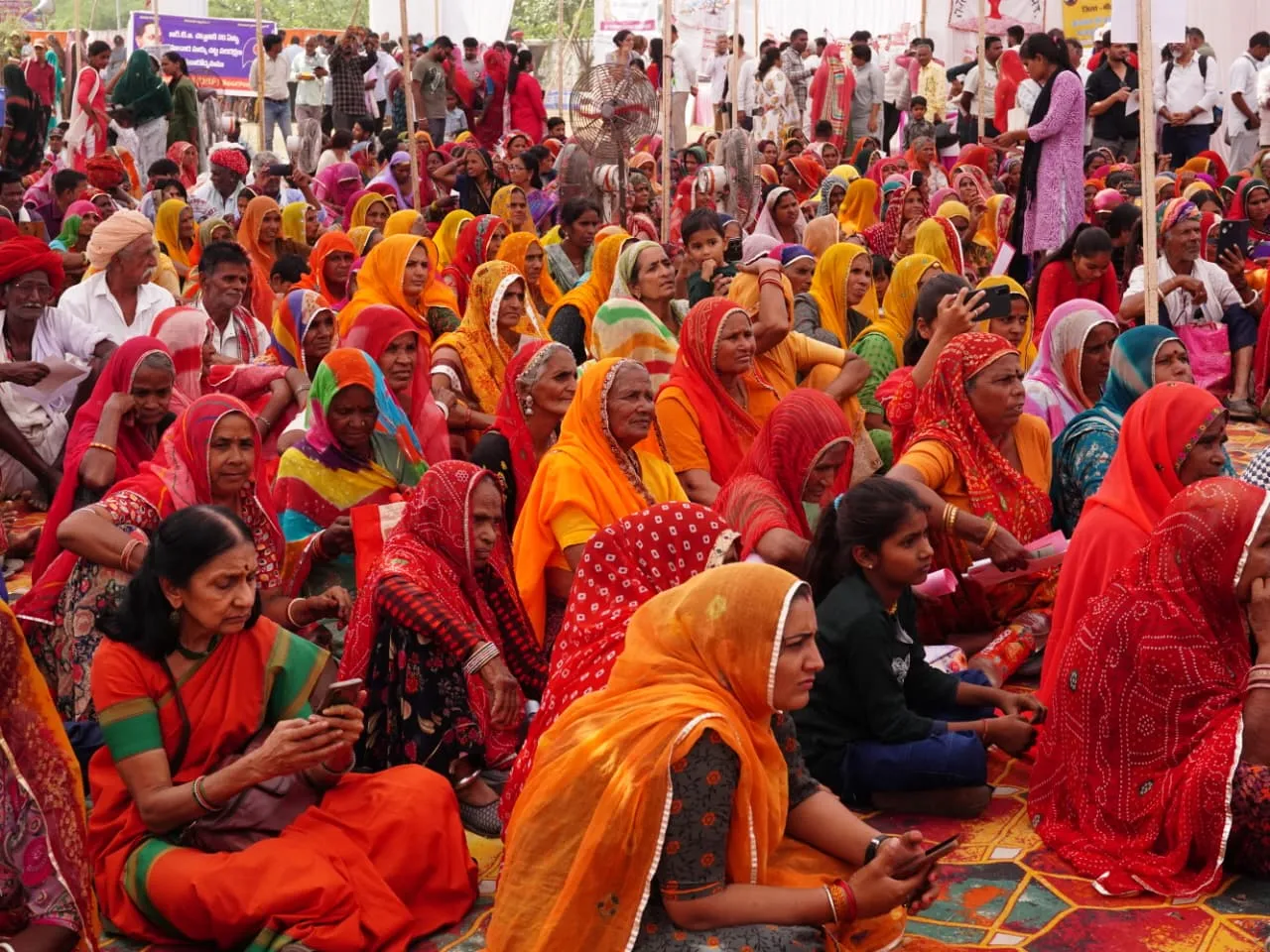 Candle march at Chang Gate, Beawar